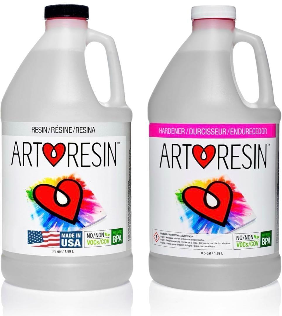 ★ArtResin エポキシ樹脂 レジン液 透明 クリア 非毒性 3.78L