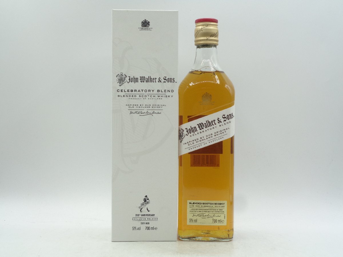 John Walker & Sons. CELEBRATORY BLEND ジョン ウォーカー＆サンズ セレブラトリー ブレンド スコッチ ウイスキー 箱入 700ml 51% Z25990