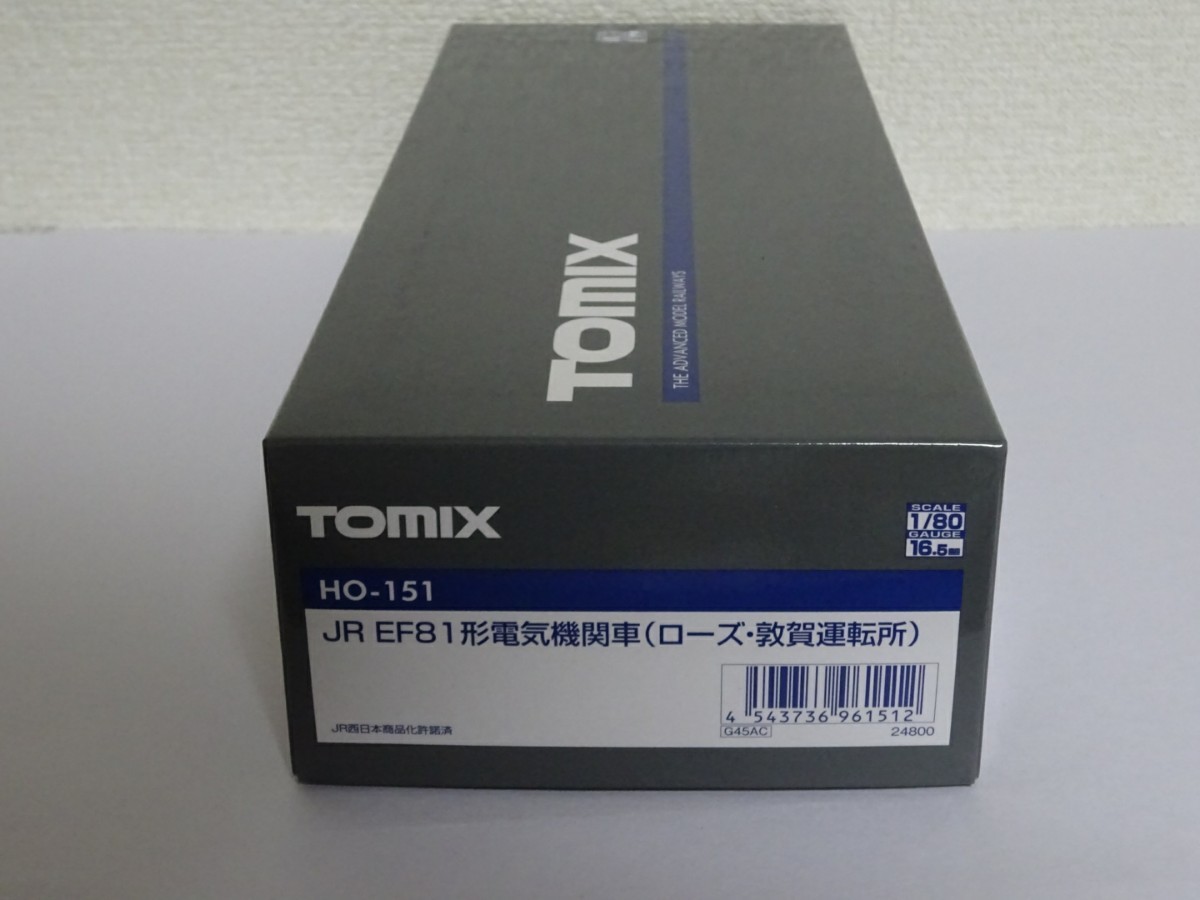 tomix HO-151 JR EF81形電気機関車(ローズ・敦賀運転所)