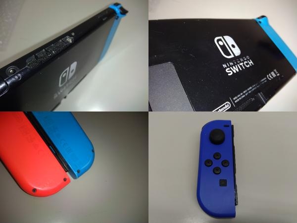 ジャンク 【動作未確認】初期型Nintendo Switchネオンレッド ネオン