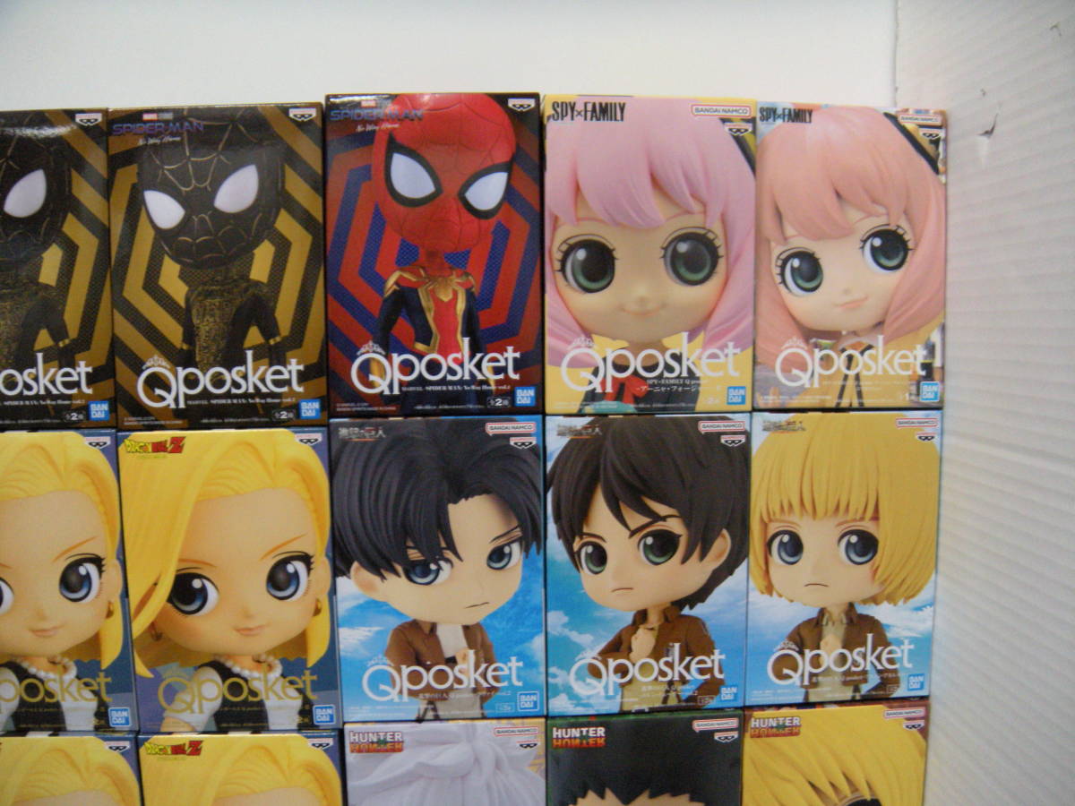 078)未開封 Qposketフィギュア プライズ 36体 まとめ セーラームーン/スパイファミリー/推しの子/進撃/ワンピース/ハンター/ヒロアカ 等 - 鬼滅の刃 プライズ