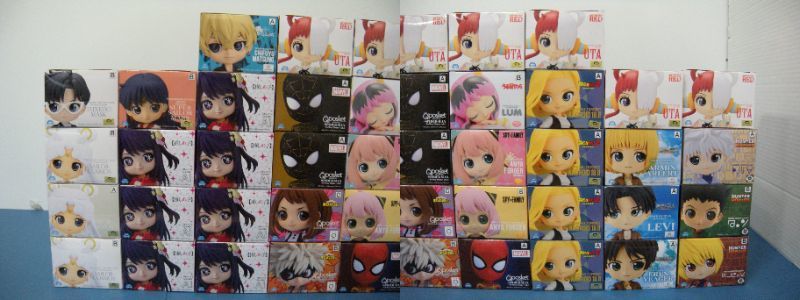 078)未開封 Qposketフィギュア プライズ 36体 まとめ セーラームーン/スパイファミリー/推しの子/進撃/ワンピース/ハンター/ヒロアカ 等 - 鬼滅の刃 プライズ