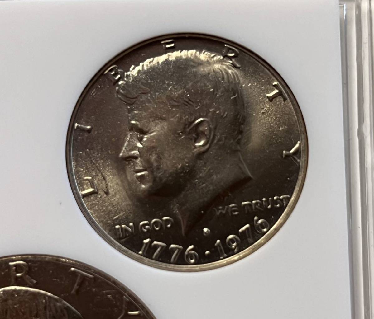 BICENTENNIAL COINS アメリカ建国200年記念硬貨 1ドル/50セント/25セント 1776～1976 プルーフ 3点セット 極美品～未使用_5