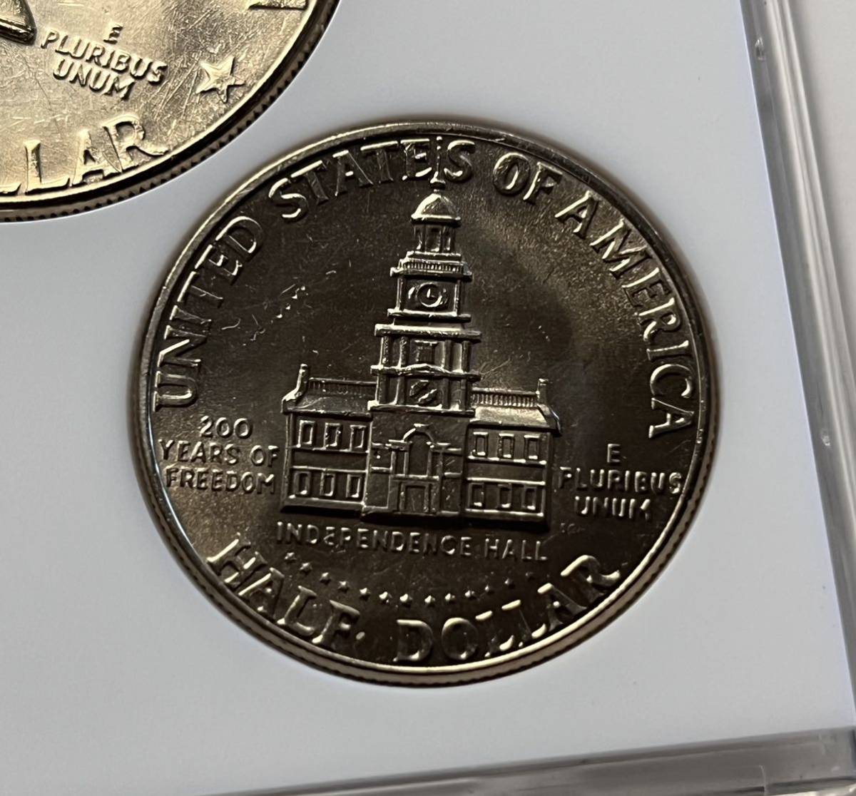 BICENTENNIAL COINS アメリカ建国200年記念硬貨 1ドル/50セント/25セント 1776～1976 プルーフ 3点セット 極美品～未使用_8
