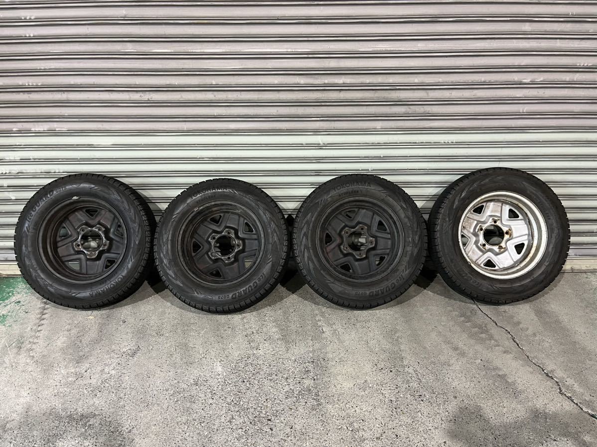 ジムニー 純正ホイール スチールホイール スタッドレスタイヤ　ホイール付き　175/80R16 4本セット ジムニー ジムニーJB64 純正スチールホイール スチールホイールとタイヤ4本☆16 2025年式 スタッドレスタイヤ4本