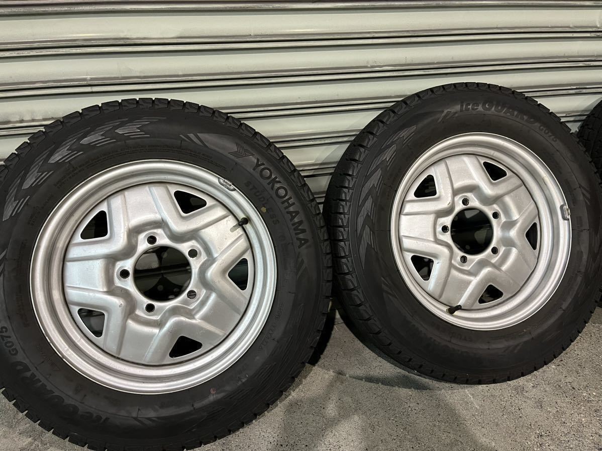 ジムニー 純正ホイール スチールホイール スタッドレスタイヤ　ホイール付き　175/80R16 4本セット ジムニー ジムニーJB64 純正スチールホイール スチールホイールとタイヤ4本☆16 2025年式 スタッドレスタイヤ4本