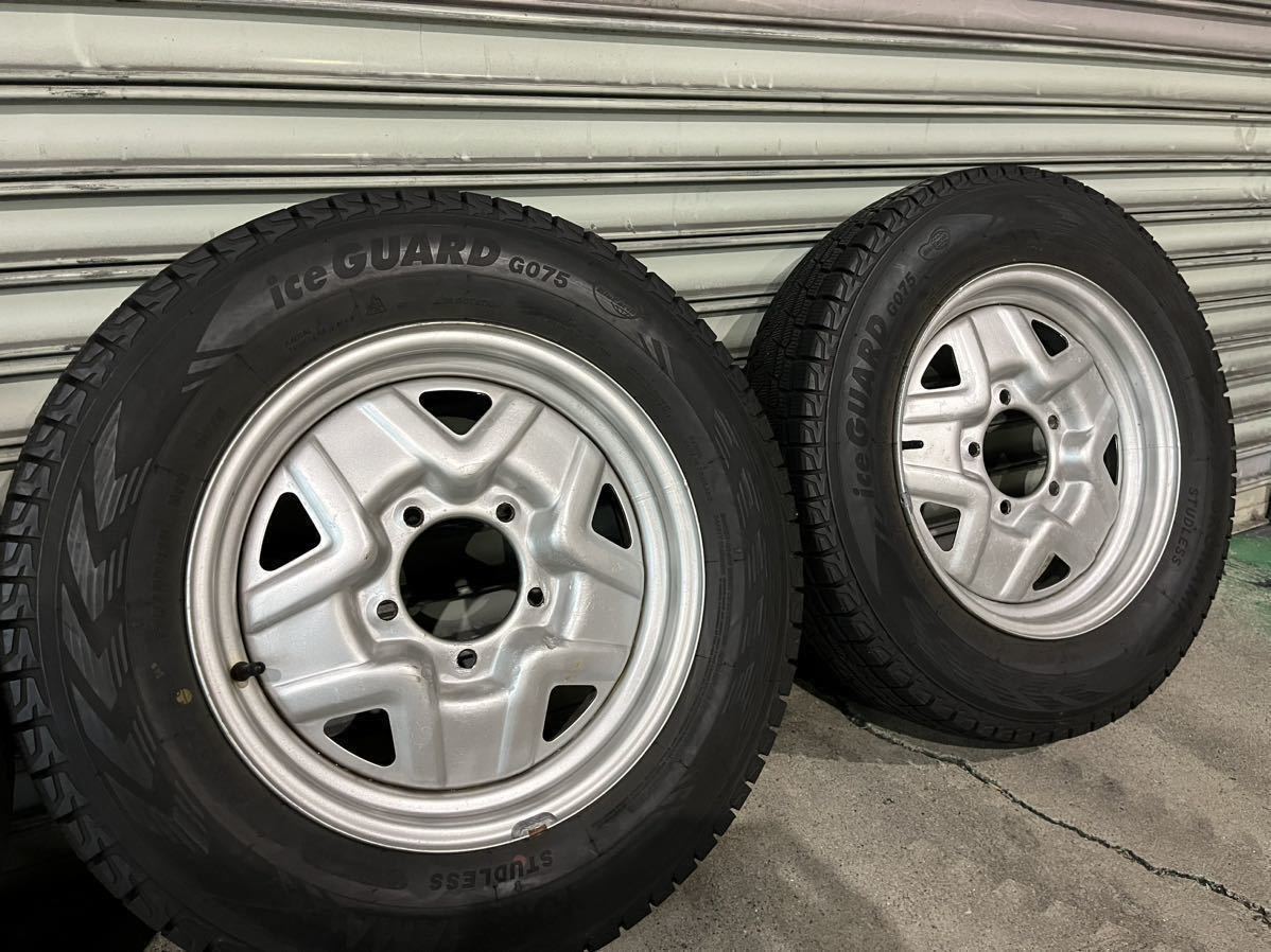 ジムニー 純正ホイール スチールホイール スタッドレスタイヤ　ホイール付き　175/80R16 4本セット ジムニー ジムニーJB64 純正スチールホイール スチールホイールとタイヤ4本☆16 2025年式 スタッドレスタイヤ4本