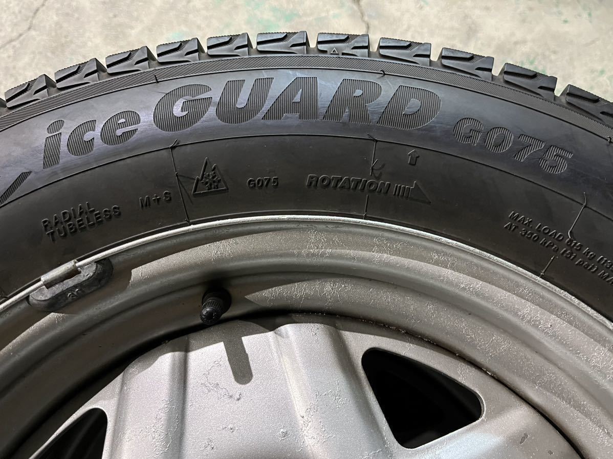 ジムニー 純正ホイール スチールホイール スタッドレスタイヤ　ホイール付き　175/80R16 4本セット ジムニー ジムニーJB64 純正スチールホイール スチールホイールとタイヤ4本☆16 2025年式 スタッドレスタイヤ4本
