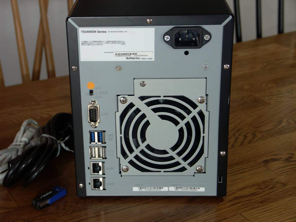 良品バッファローNAS「TS3400DN」(デュアルコアCPU) TeraStation