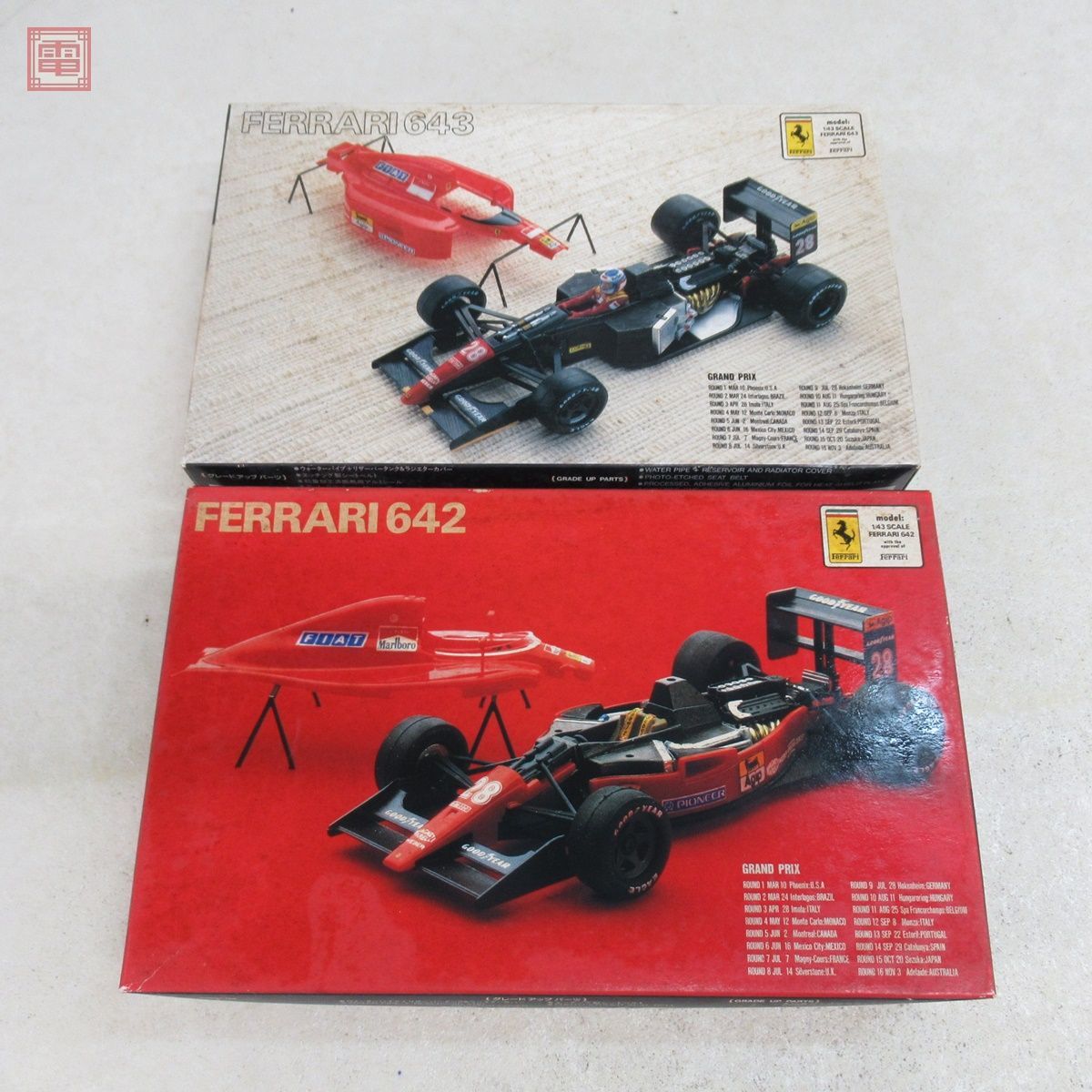 未組立 ロッソ 1/43 フェラーリ 642/フェラーリ 643 計2個セット  