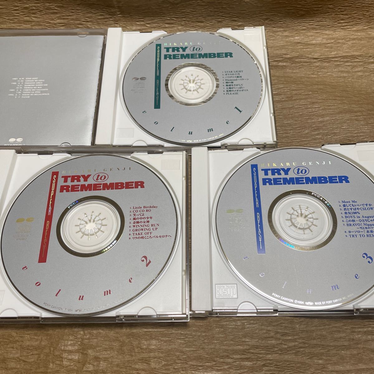 光GENJI CD TRY to REMEMBER 3枚組 Yahoo!オークション - 光GENJI