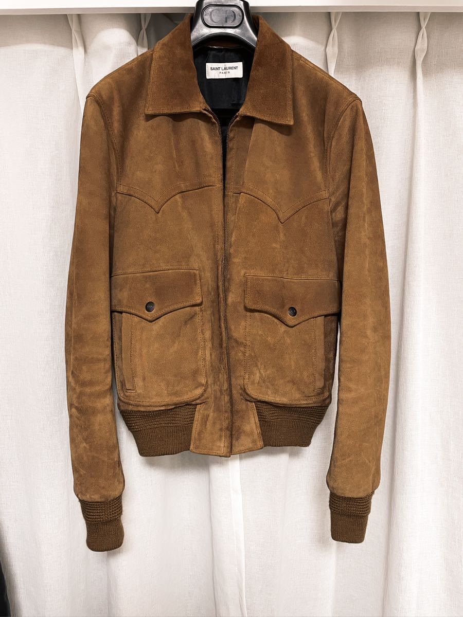 定価約60万 15aw Saint Laurent サンローラン パリ スエード レザー