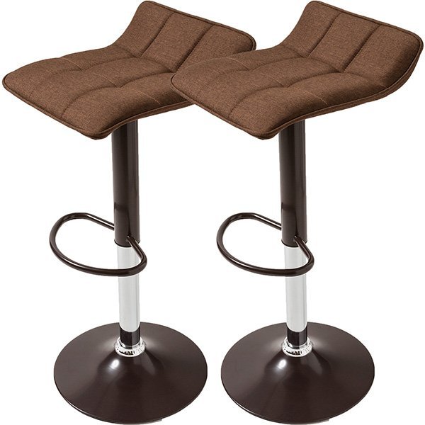 低価，安い 2脚組 カウンターチェア バーチェア ファブリック生地 昇降 360度回転 チェア キッチン おしゃれ 椅子 イス バーチェアー(スツール)｜売買されたオークション情報、yahooの商品情報をアーカイ スツール