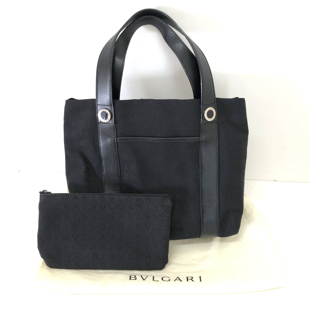 BVLGARI ブルガリ ロゴマニア ハンドバッグ トートバッグ 総柄 