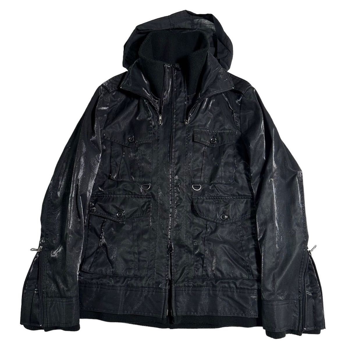 00s Japanese Label semantic design coating hoodie Y2K L.G.B ifsixwasnine 14th addiction kmrii share spirit tornado mart goa 