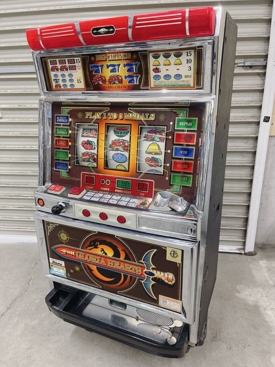訳あり 中古 パチスロ 実機 ミズホ グロリアハーツ 4号機 家庭用電源