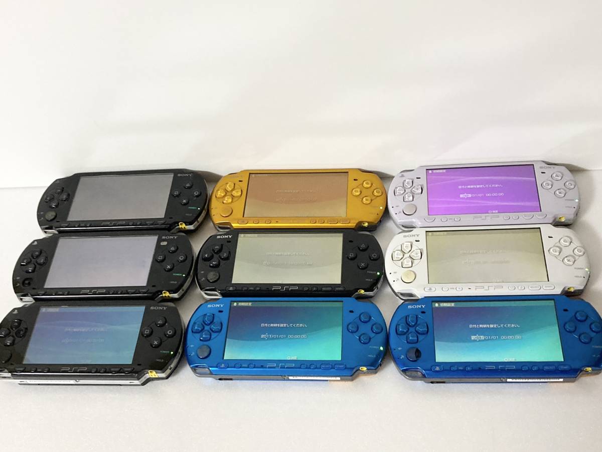 ジャンク PSP3000 9台/PSP1000 2台 計11台 PSP-1000 本体 20台 まとめ