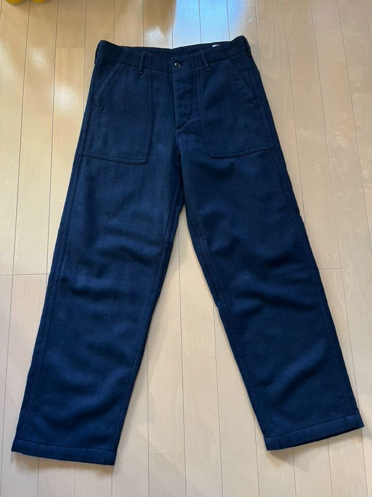 ★オアスロウ★orslow★ベーカーパンツ★ネイビー★ウール★サイズM★