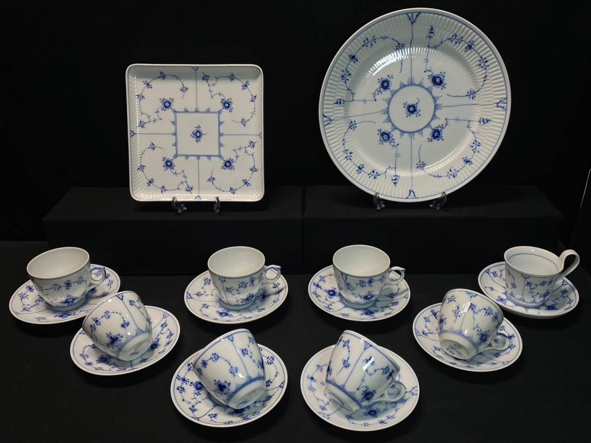  10-100 ロイヤルコペンハーゲン 洋食器 大量 まとめ ブルーフルーテッド プレイン カップ&ソーサー プレート セット ROYAL COPENHAGEN(ロイヤルコペンハーゲン)｜売買されたオークション情報、y ロイヤルコペンハーゲン
