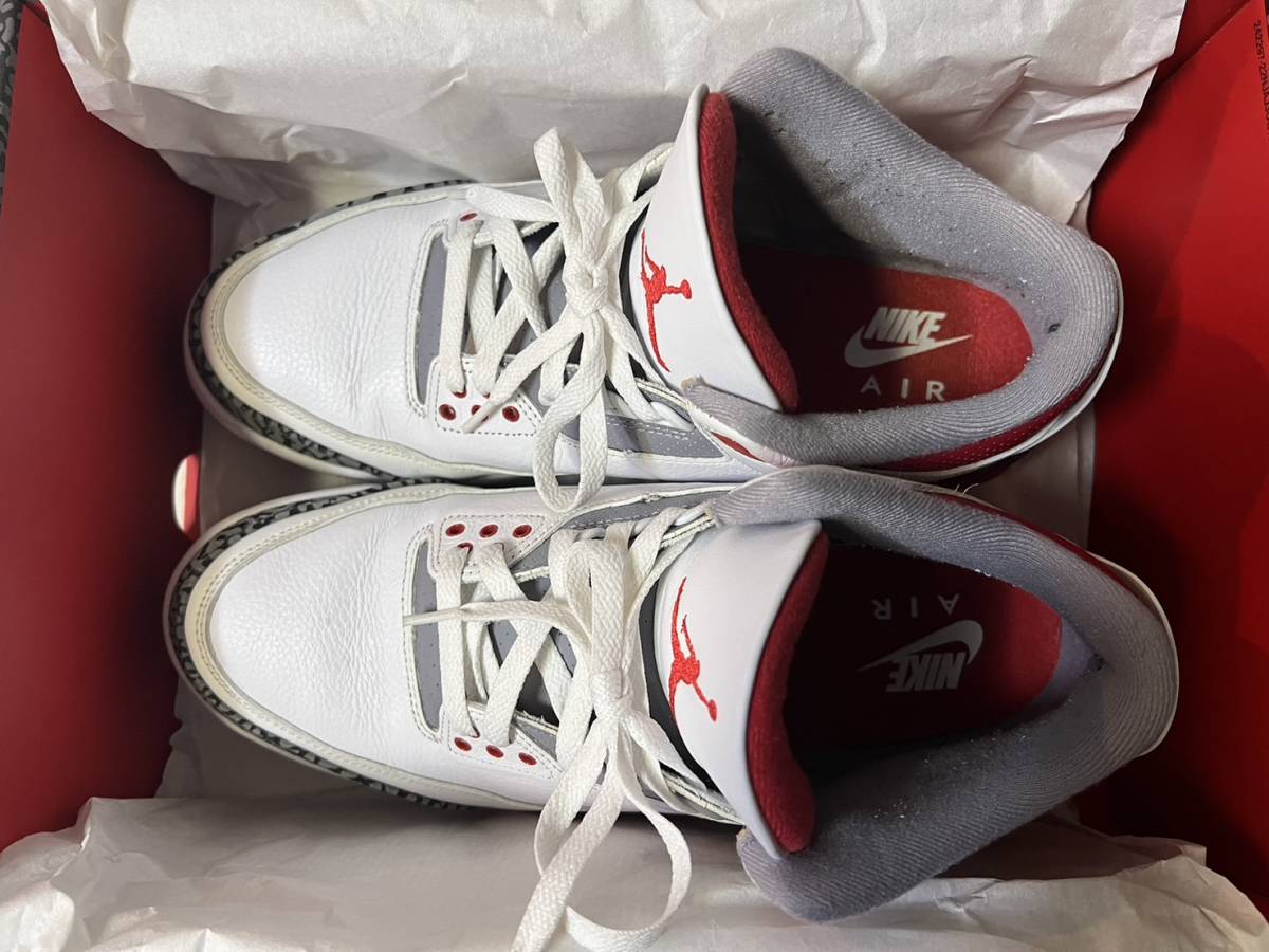 USED品●[ナイキ] エアジョーダン 3 レトロ メンズ NIKE Air Jordan 3 Retro Fire Red 2022 DN3707-160 29.0cm 