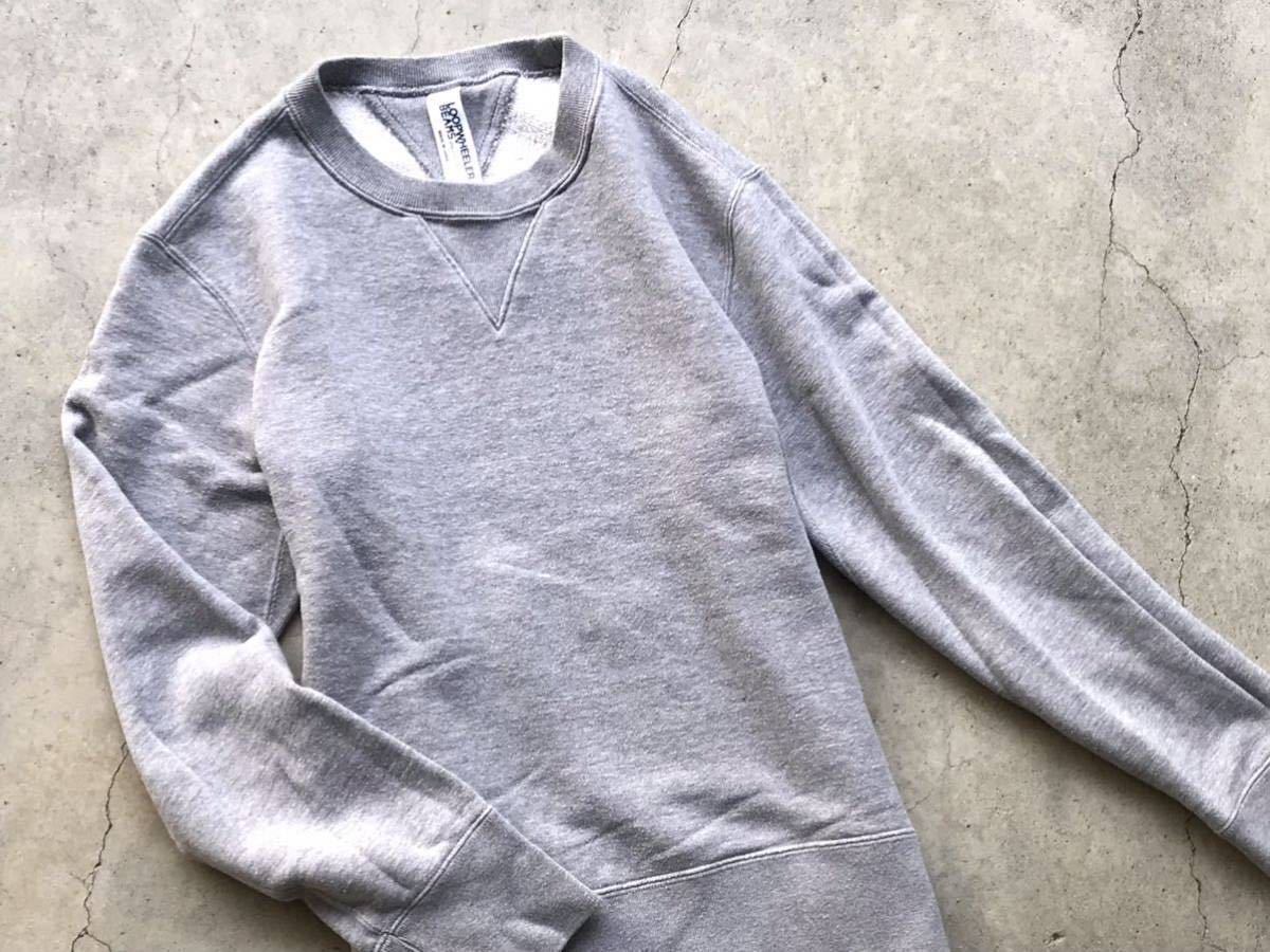 BEAMS PLUS別注 LOOPWHEELER 吊り裏毛 スウェットシャツ L LOOPWHEELER 