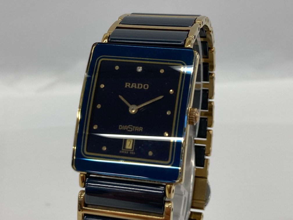 RADO ラドー 腕時計 黒 不動品 ダイアスター 01131820【BLAH7003】