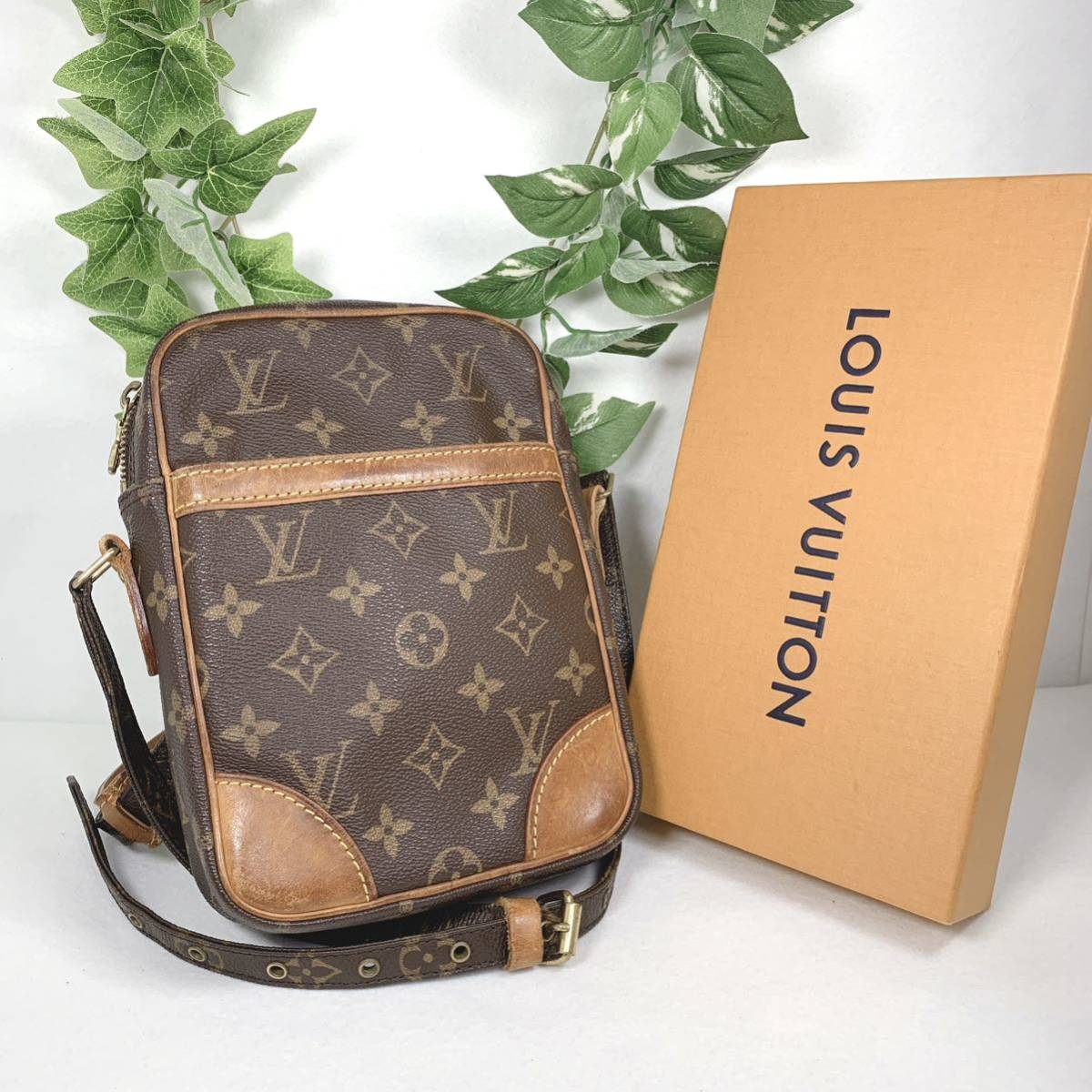 1円 LOUIS VUITTON ルイヴィトンモノグラム ダヌーブ ショルダーバッグ