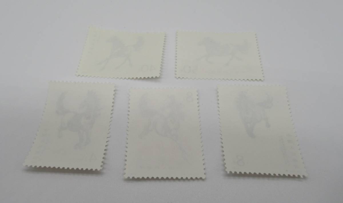 T28 徐悲鴻 10種完 1978年 中国切手 奔馬 未使用 中国人民郵政 奔馬 