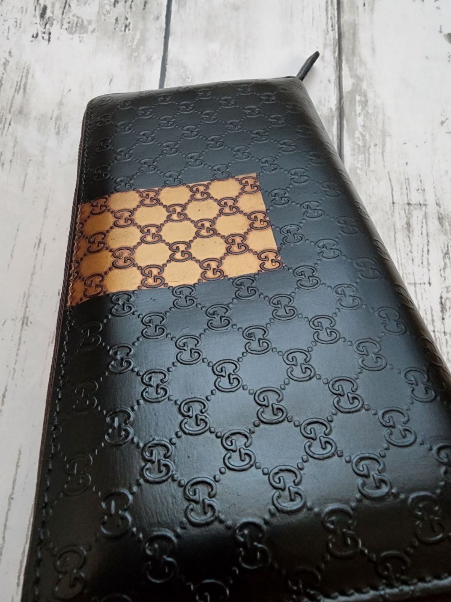 グッチ 長財布 GUCCI ラウンドファスナー 美品 ジップ 美品GUCCI 極美
