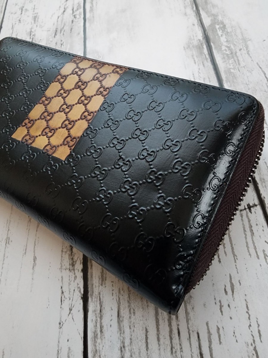 グッチ 長財布 GUCCI ラウンドファスナー 美品 ジップ 美品GUCCI 極美
