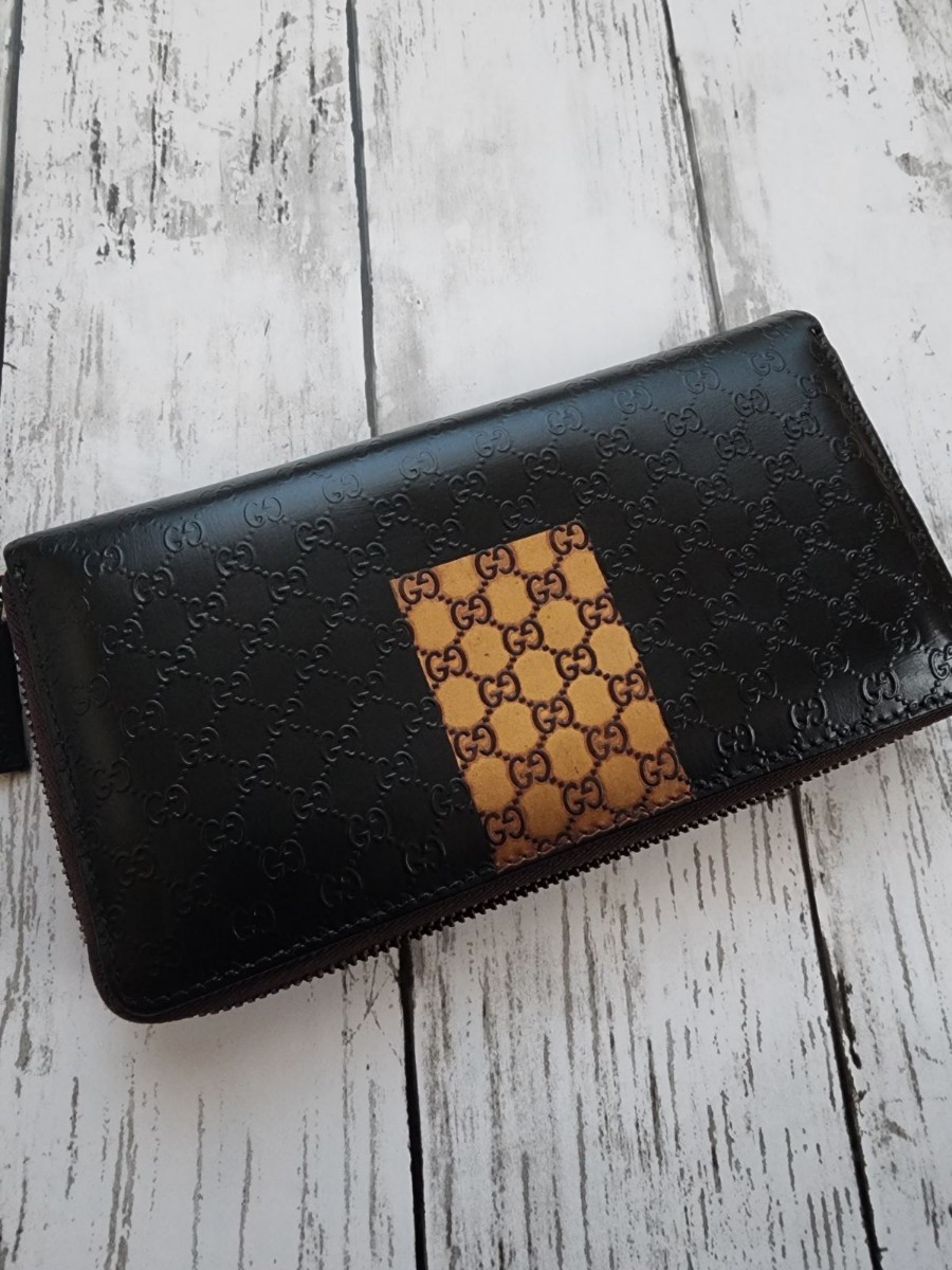 グッチ 長財布 GUCCI ラウンドファスナー 美品 ジップ 美品GUCCI 極美