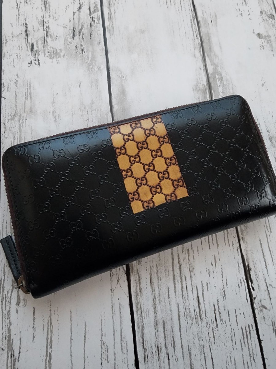 グッチ 長財布 GUCCI ラウンドファスナー 美品 ジップ 美品GUCCI 極美
