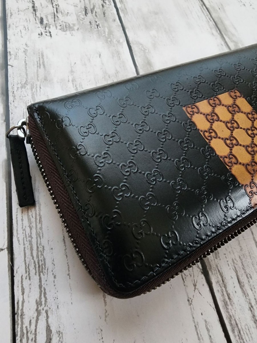 グッチ 長財布 GUCCI ラウンドファスナー 美品 ジップ 美品GUCCI 極美