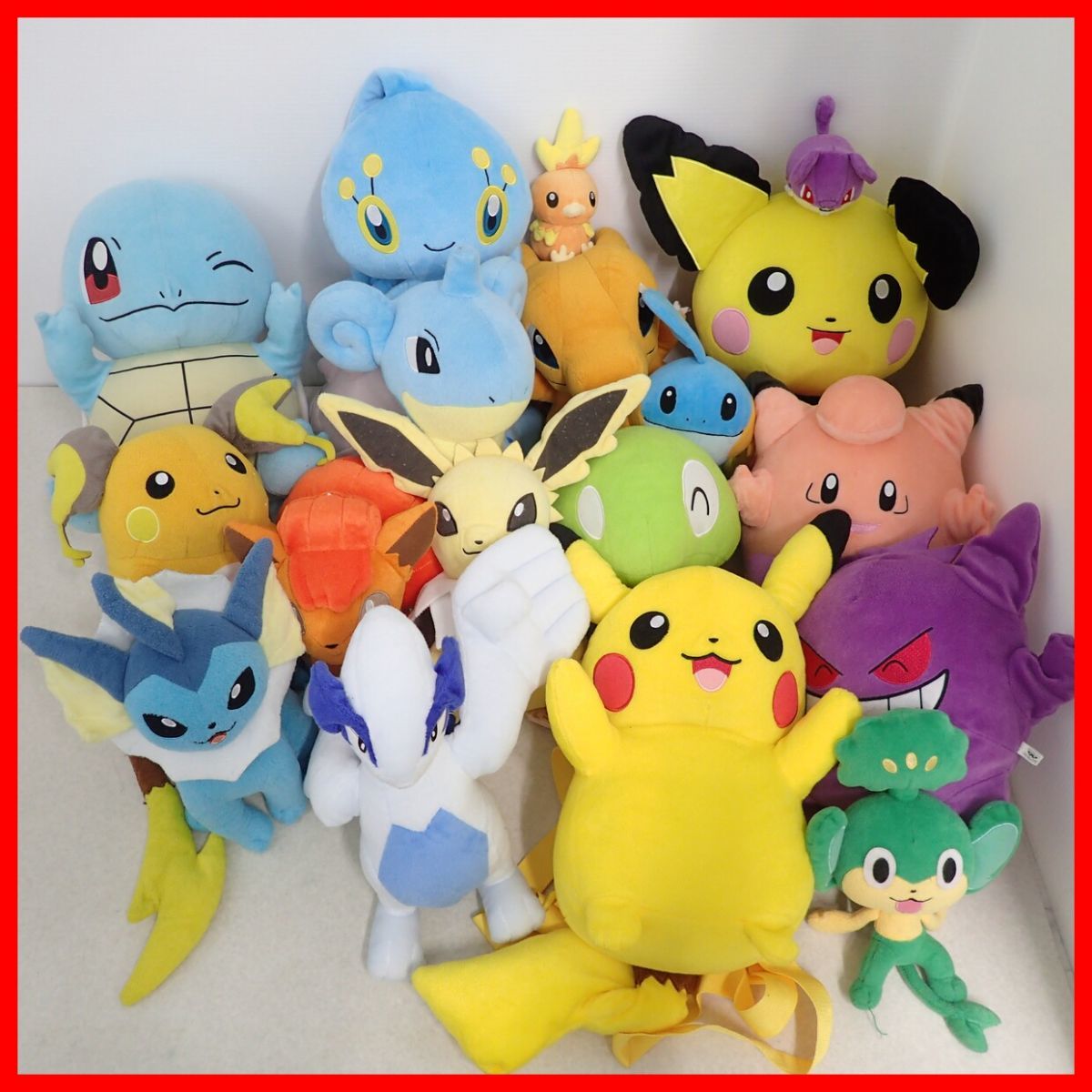ポケットモンスター　ポケモン　ゲンガー　ラプラス　ピカチュウぬいぐるみまとめ売り ∂ポケットモンスター ぬいぐるみ ゲンガー/ピチュー/ラプラス