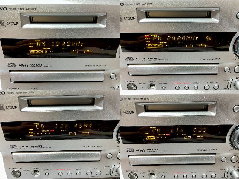 整備済】ONKYO CD/MDコンポ FR-S7GX（FR-7GX+D-S7GX）取説付き