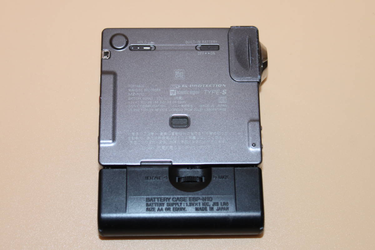 動作品 乾電池ケース付 SONY MZ-N10 NetMD Portable MD Player WALKMAN