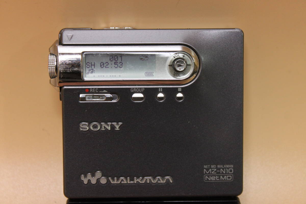 動作品 乾電池ケース付 SONY MZ-N10 NetMD Portable MD Player WALKMAN