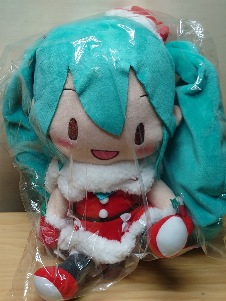 未使用 セガ初音ミクシリーズスペシャルふわふわぬいぐるみクリスマス