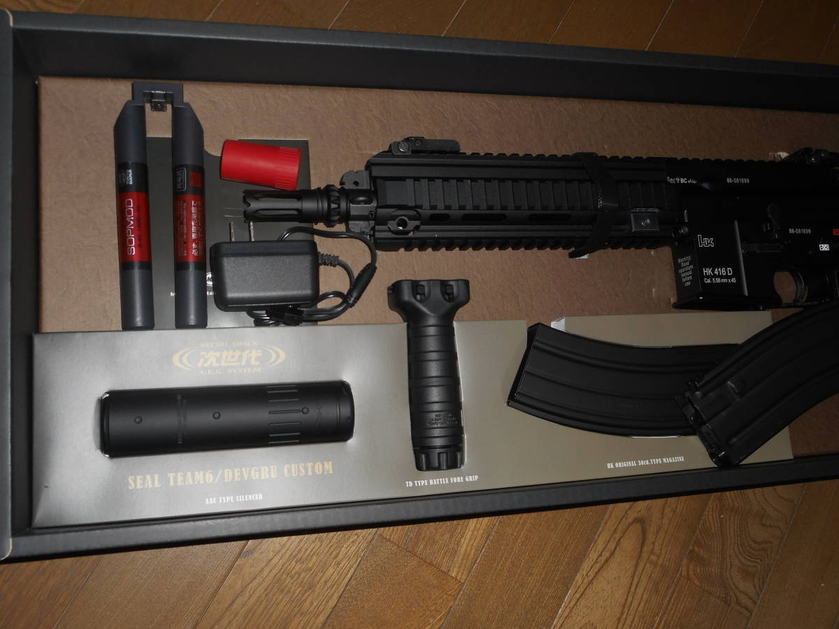 【超美品】 東京マルイ DEVGRUカスタム HK416D 実物surefire 超美品 東京マルイ HK416D DEVGRU 東京マルイ次世代 美品 DEVGRU