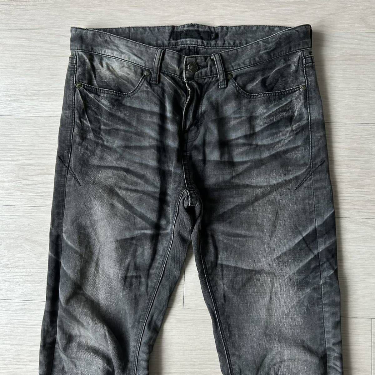 Rare 00s Japanese Label FUGA Python Patch Coating Flare Denim 