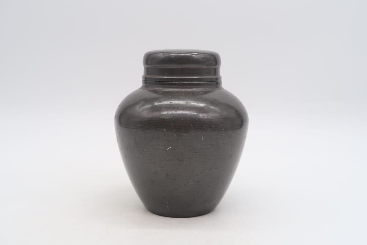 煎茶道具 英祥堂造 古錫 茶壷 茶心壷 約749g Y R6145 煎茶道具英祥堂造
