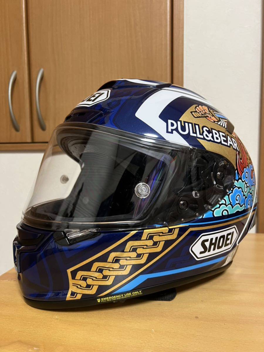 SHOEI ショウエイ マルケス モテギ CR-1ガラスコーティング施行済み MARQUEZ X-Fifteen MOTEGI5 MOTEGI5[エックス マルケス日本GP仕様に新カラー登場！ SHOEI「X-Fifteen