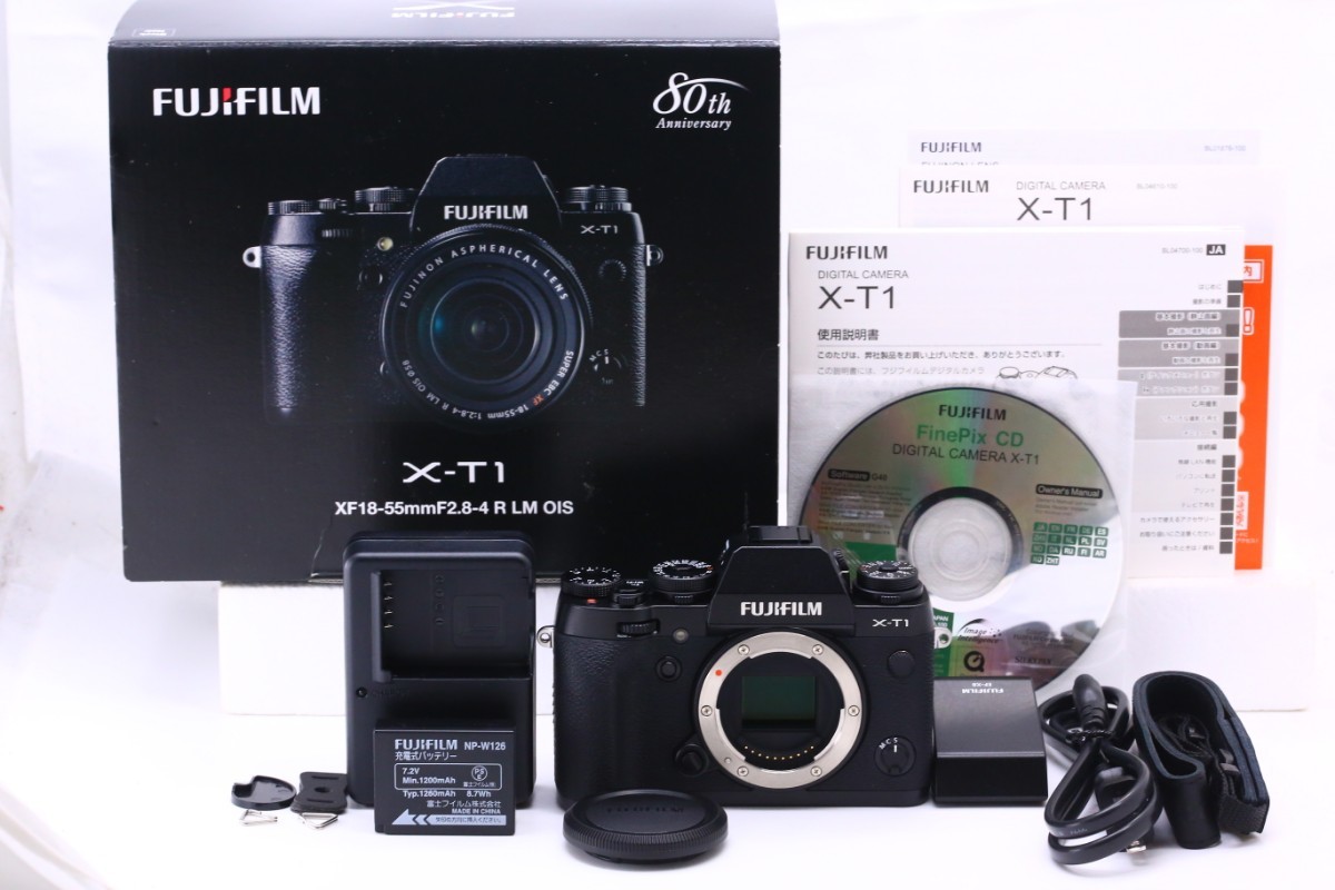 バッテリー・充電器欠品。■美品■ FUJIFILM X-T1 ブラック バッテリー・充電器欠品。□美品□ FUJIFILM X-T1 ブラック