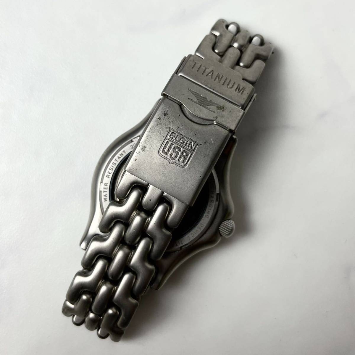 ELGIN エルジン TITANIUM AUTO CHARGING DEVICE ACD FK-1098-C 腕時計 