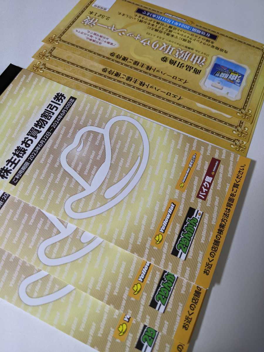 【即決・送料無料】イエローハット株主優待割引券9000円分(300円×30枚) ウォッシャー液引換券3枚付き