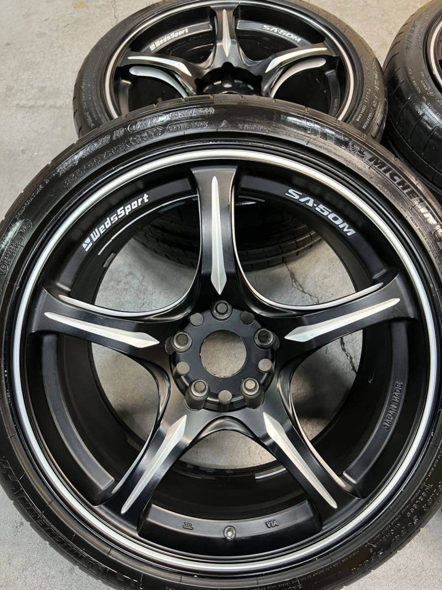 希少 weds sport SA-50M ミシュラン PSS 235/40R18 ランエボ WRX GTR