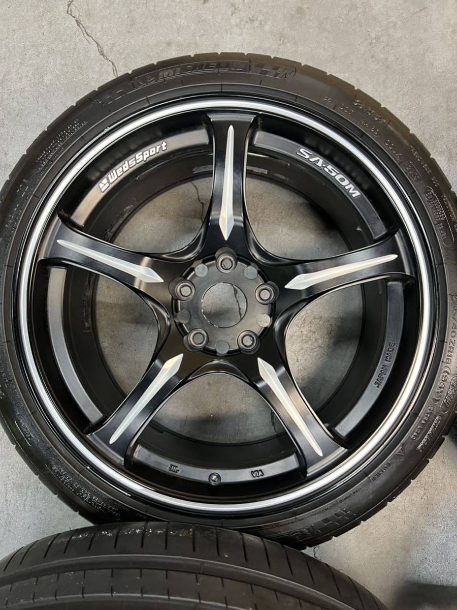 希少 weds sport SA-50M ミシュラン PSS 235/40R18 ランエボ WRX GTR