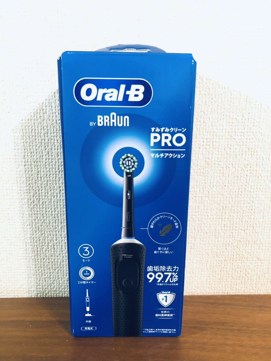 ブラウン Oral-B すみずみクリーン PRO マルチアクション オーラルB 電動歯ブラシ D103.413.3 BK(ブラウン)｜売買されたオークション情報、yahooの商品情報をアーカイブ公開 - オークファン ブラウン
