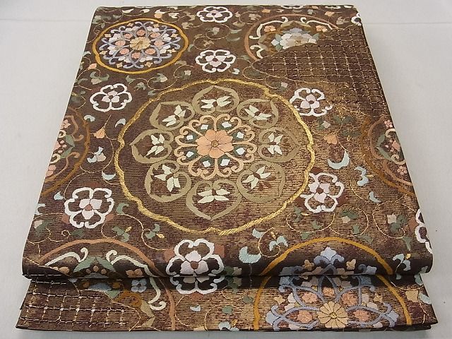総刺繍 平和屋1□袋帯 スワトウ刺繍 平和屋1□六通柄袋帯 スワトウ
