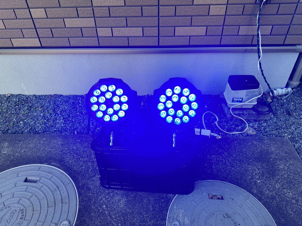 LEDパーライト 18x12W RGBW 2台セット_4